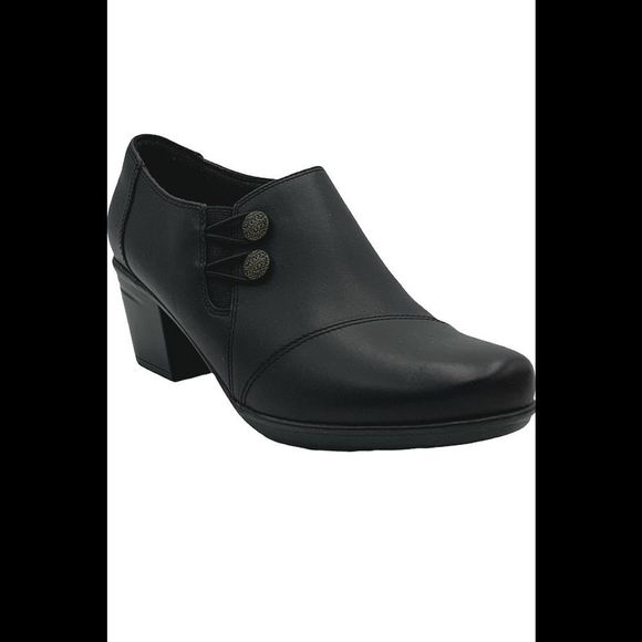 Clarks Collection Leather Shooties Emslie Warren Black - Medium - Picture 2 of 5